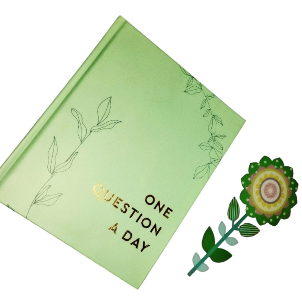 Green Journal with Gold Lettering